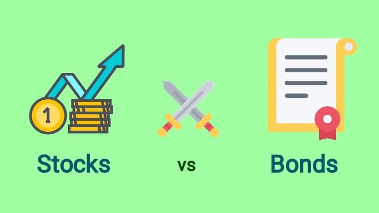 Infographic: Stocks vs Bonds Comparison | Easy Peasy Finance for Kids and Beginners