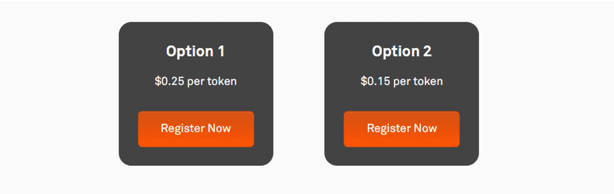 Các option mua token Coinlist