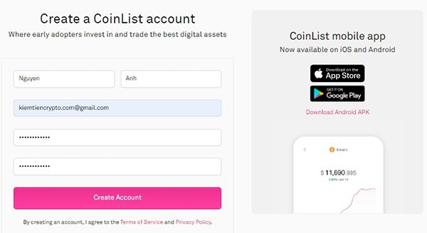 Hướng dẫn sàn Coinlist - Đăng ký mua ICO chi tiết 12, 2024 | KiemtienCrypto.com