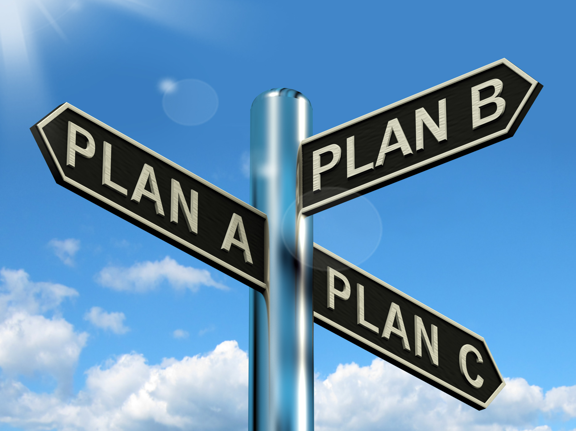 Free photo: Plan A B or C Choice Showing Strategy Change Or Dilemma - Alternative, Solutions, Signpost - Free Download - Jooinn