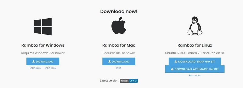 Tải Rambox – Phần mềm quản lý tin nhắn đa kênh đơn giản