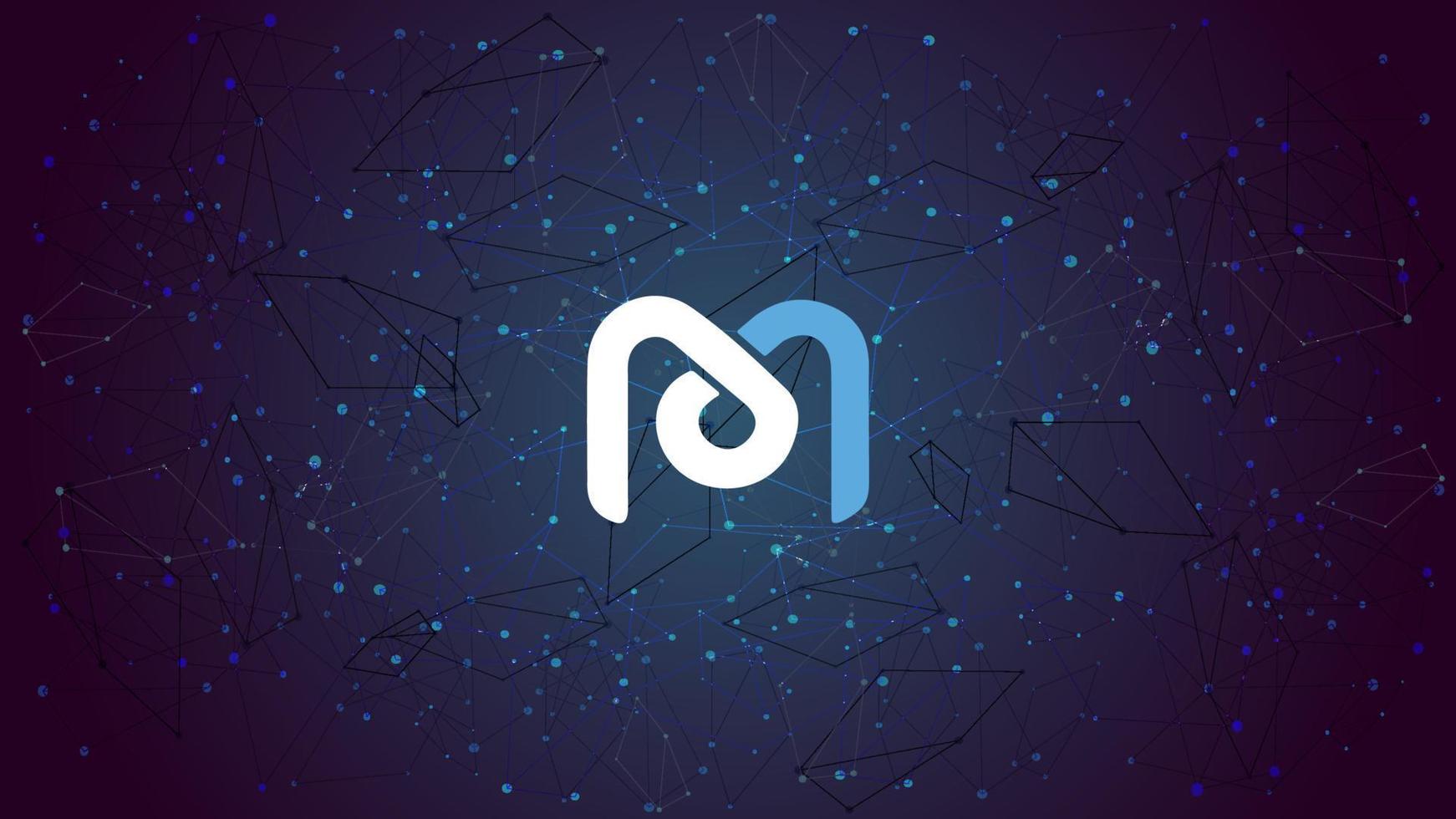 Mdex MDX token symbol of the DeFi project cryptocurrency theme on blue polygonal background. Cryptocurrency coin logo icon. Decentralized finance programs. Vector illustration. 21738497 Vector Art at Vecteezy