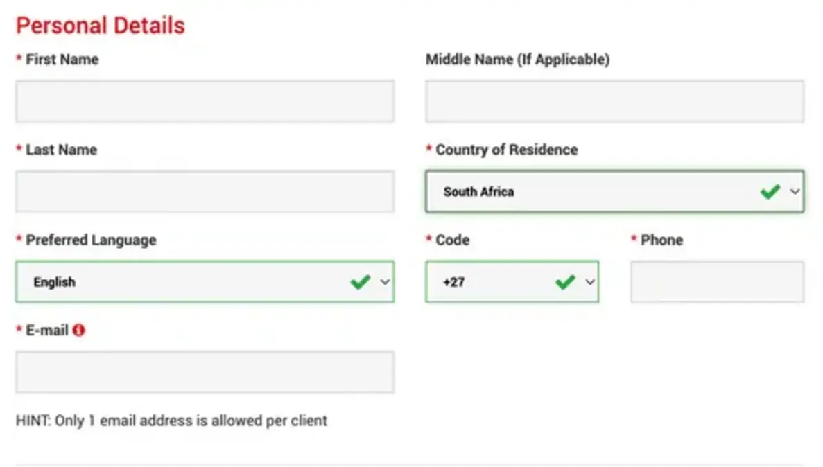 Stepbystep guide for XM account signup