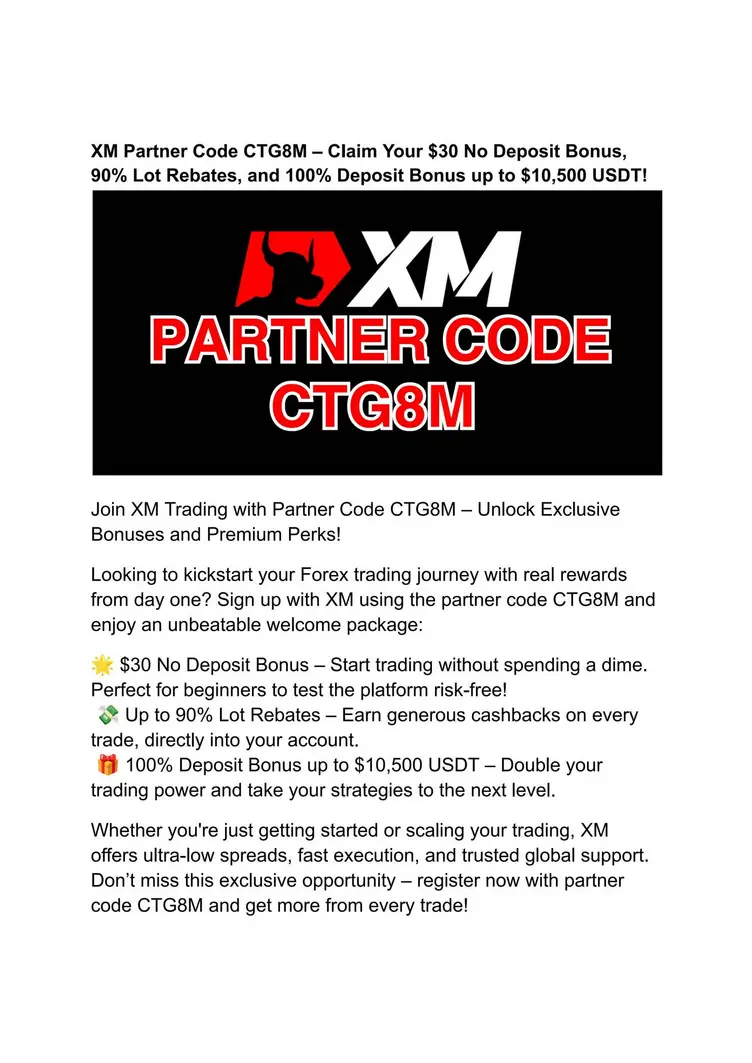 Promotional graphic for XM partner offer